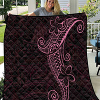 Black Pink Polynesian Tribal Quilt - Polynesian Pride