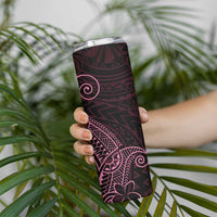 Black Pink Polynesian Tribal Skinny Tumbler - Polynesian Pride