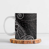 Black White Polynesian Tribal Ceramic Mug - Polynesian Pride