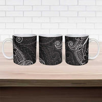 Black White Polynesian Tribal Ceramic Mug - Polynesian Pride
