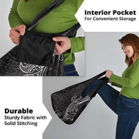 Black White Polynesian Tribal Grocery Bag - Polynesian Pride