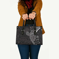 Black White Polynesian Tribal Leather Bag - Polynesian Pride