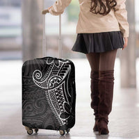 Black White Polynesian Tribal Luggage Cover - Polynesian Pride