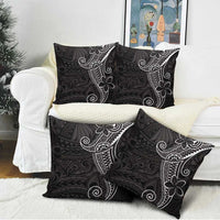 Black White Polynesian Tribal Pillow Cover - Polynesian Pride