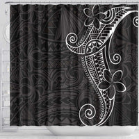 Black White Polynesian Tribal Shower Curtain - Polynesian Pride