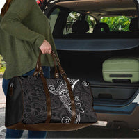 Black White Polynesian Tribal Travel Bag - Polynesian Pride