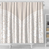 Lotu Tamaiti Tongan Polynesian Art Pattern Shower Curtain Traditional Tribal Motifs - Polynesian Pride