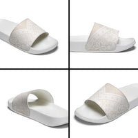 Lotu Tamaiti Tongan Polynesian Art Pattern Slide Sandals Traditional Tribal Motifs - Polynesian Pride