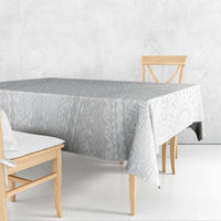 Lotu Tamaiti White Tongan Ngatu Tablecloth Polynesian Tribal Fonulei Pattern - Polynesian Pride