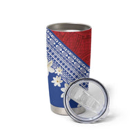 French Polynesia Tumbler Cup Tahitian Tiare Flowers Tribal