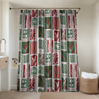 Mele Kalikimaka Hawaiian Quilt and Lei Patchwork Bathroom Set - Polynesian Pride