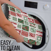 Mele Kalikimaka Hawaiian Quilt and Lei Patchwork Bathroom Set - Polynesian Pride