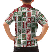 Mele Kalikimaka Hawaiian Quilt and Lei Patchwork Family Matching Long Sleeve Bodycon Dress and Hawaiian Shirt - Polynesian Pride