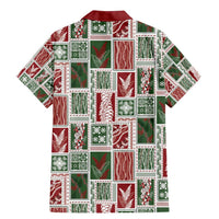 Mele Kalikimaka Hawaiian Quilt and Lei Patchwork Family Matching Mermaid Dress and Hawaiian Shirt - Polynesian Pride