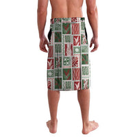 Mele Kalikimaka Hawaiian Quilt and Lei Patchwork Lavalava - Polynesian Pride