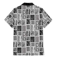 Vintage Aloha Block Quilt Family Matching Mermaid Dress and Hawaiian Shirt Black Inspired Lei Motifs LT9 - Polynesian Pride