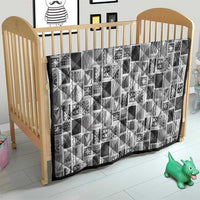 Vintage Aloha Block Quilt Quilt Black Inspired Lei Motifs - Polynesian Pride