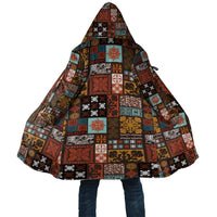Vintage Hawaiian Quilting Patterns Cloak Brown Style Tribal Fabric Patchwork - Polynesian Pride