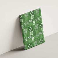 Vintage Hawaiian Quilting Patterns Canvas Wall Art Green Style Tribal Fabric Patchwork - Polynesian Pride