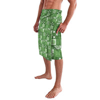 Vintage Hawaiian Quilting Patterns Lavalava Green Style Tribal Fabric Patchwork - Polynesian Pride