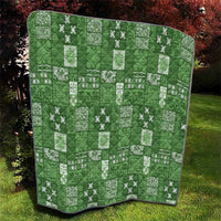 Vintage Hawaiian Quilting Patterns Quilt Green Style Tribal Fabric Patchwork - Polynesian Pride