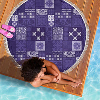 Vintage Hawaiian Quilting Patterns Beach Blanket Purple Style Tribal Fabric Patchwork - Polynesian Pride