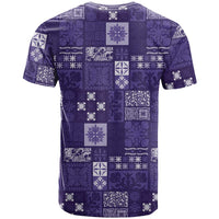 Vintage Hawaiian Quilting Patterns T Shirt Purple Style Tribal Fabric Patchwork - Polynesian Pride