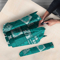 Vintage Hawaiian Quilting Patterns Umbrella Turquoise Style Tribal Fabric Patchwork - Polynesian Pride