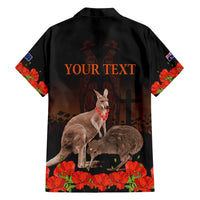 Kangaroo and Kiwi Bird ANZAC Day Custom Hawaiian Shirt Soldier Style LT9 - Polynesian Pride