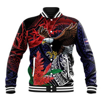 American Samoa Bald Eagle Personalized Baseball Jacket Samoa Muamua Le Atua