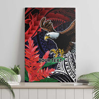 American Samoa Bald Eagle Personalized Canvas Wall Art Samoa Muamua Le Atua
