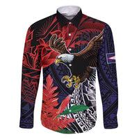 American Samoa Bald Eagle Personalized Family Matching Long Sleeve Bodycon Dress and Hawaiian Shirt Samoa Muamua Le Atua