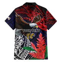 American Samoa Bald Eagle Personalized Family Matching Off The Shoulder Long Sleeve Dress and Hawaiian Shirt Samoa Muamua Le Atua