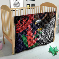 American Samoa Bald Eagle Personalized Quilt Samoa Muamua Le Atua