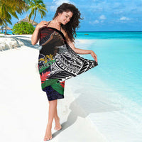 American Samoa Bald Eagle Personalized Sarong Samoa Muamua Le Atua