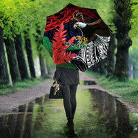 American Samoa Bald Eagle Personalized Umbrella Samoa Muamua Le Atua - Polynesian Pride