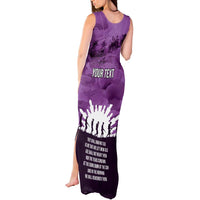 Anzac Day Gallipoli Personalised Tank Maxi Dress Purple Poppy Flowers