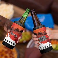 Anzac Day Gallipoli Personalised 4 in 1 Can Cooler Tumbler Red Poppy Flowers