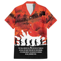Anzac Day Gallipoli Personalised Family Matching Long Sleeve Bodycon Dress and Hawaiian Shirt Red Poppy Flowers