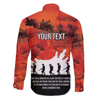 Anzac Day Gallipoli Personalised Family Matching Summer Maxi Dress and Hawaiian Shirt Red Poppy Flowers