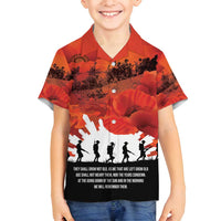 Anzac Day Gallipoli Personalised Family Matching Summer Maxi Dress and Hawaiian Shirt Red Poppy Flowers