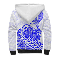 Polynesian Sherpa Hoodie Tribal Tattoo Blue Screen Color LT9 - Polynesian Pride