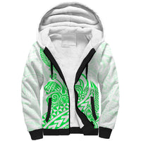 Polynesian Sherpa Hoodie Tribal Tattoo Green Screen Color LT9 Unisex Green - Polynesian Pride