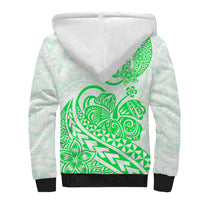 Polynesian Sherpa Hoodie Tribal Tattoo Green Screen Color LT9 - Polynesian Pride