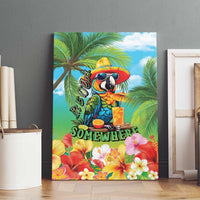 Always 5 O'clock Canvas Wall Art Hawaiian Tropical Parrot - Polynesian Pride