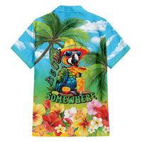Always 5 O'clock Family Matching Off The Shoulder Long Sleeve Dress and Hawaiian Shirt Hawaiian Tropical Parrot - Polynesian Pride