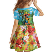 Always 5 O'clock Family Matching Off Shoulder Short Dress and Hawaiian Shirt Hawaiian Tropical Parrot - Polynesian Pride