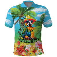 Always 5 O'clock Polo Shirt Hawaiian Tropical Parrot - Polynesian Pride