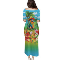 Always 5 O'clock Puletasi Hawaiian Tropical Parrot - Polynesian Pride