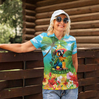 Always 5 O'clock Women Polo Shirt Hawaiian Tropical Parrot - Polynesian Pride